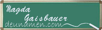 Magda Gaisbauer Visitenkarte